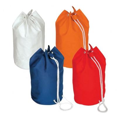 China Soft-loop Fashion Canvas Drawstring Bag Cotton Drawstring Backpack Washable Reusable Bag wholesale for sale