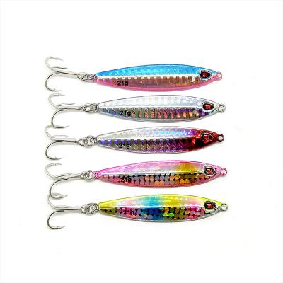 China Free Sample 7/10/14/21g Metal Lead Spinner Artificial Metal Jig Lead Bait Sea Hard Swimming Fishing Tackle for sale