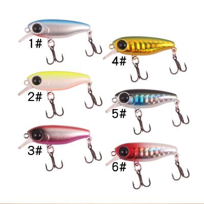 China 2022 New Products Top Water 4.5cm 2.5g Floating Minnow Hard Fishing Lure Plastic Saltwater Casting Hot Sale Minnow Lure HM002 for sale