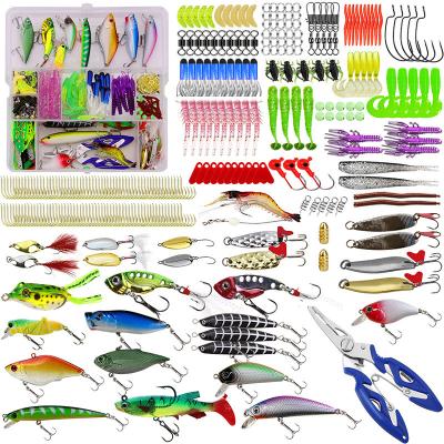 China 300Pcs Combo PVC Fishing Tackle Accessories Set Swivels Stoppers Hooks Fish Lures In Storage Box Fishing Tackle Gear Equipment for sale