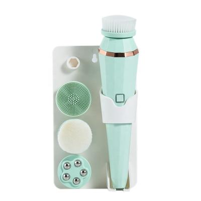 China Acne Treatment Exfoliating Deep Cleansing Ionic Facial Remover Beauty With Silicone Cleansing Facial Brush for sale