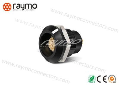 China Circular Waterproof IP68 Plastic Push Pull Connectors With Brass Shell zu verkaufen