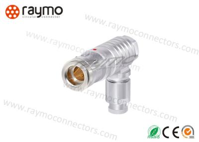 China Watertight Vacuum FPG Electrical Push Pin Connectors Right Angle Plug zu verkaufen