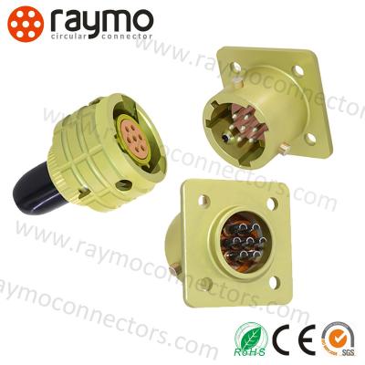 China Amphenol ONTS-BS Series ONTS-BS-1-7/12-V1-1-V Hermetic Square Flange Receptacle for sale