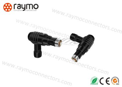 China 7 color circular de ángulo recto del negro del conector de la prenda impermeable del perno IP68 en venta