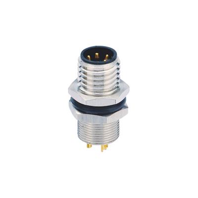 China Sensor M8 8 Pin Female Connector de los conectores circulares de la miniatura del soporte del panel en venta