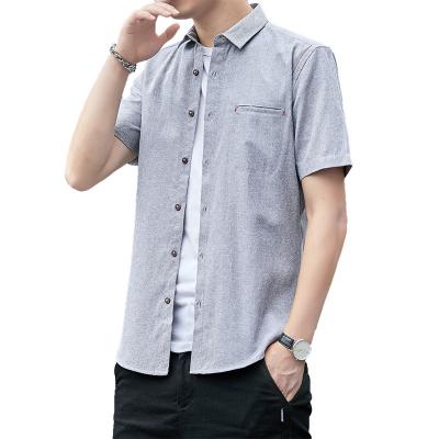 China Hot Sale Comfortable Pure Cotton Vintage Unique Design Casual Shirt Anti-pilling for sale