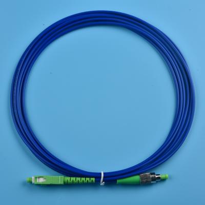 China Qingdao SC/APC-FC/APC dulplex om3 ST fiber optic outdoor armored patch cord 1m for sale