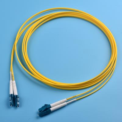 China Fixed Duplex LC SM 2.0mm 5m Fiber Optic Patch Cord LC-LC-DX for sale