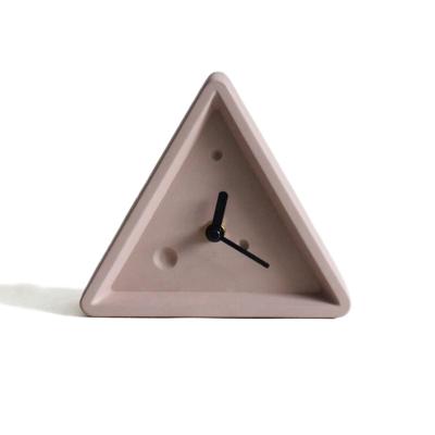 China Easy Release Triangle Clock Mold, Silicone Plaster Clock Mold, Concrete Desk Clock Mold for sale