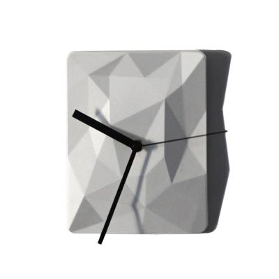 China Easy to Release Rectangle Clock Mold Silicone Concrete Clock Molds Desktop Decoration Clock Silicone Mold for sale