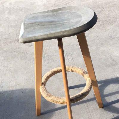 China Bar Stool Cement Bar Stools Concrete Stool Outdoor Decorative Home Stools for sale