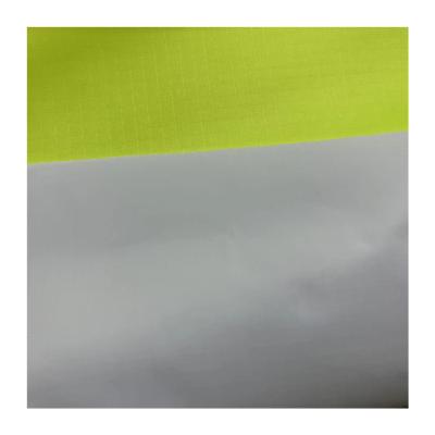 China Woven Waterproof Yellow Waterproof Tear Resistance Striping Fluorescent Stripe Taffeta Fabric Good Quality For Fire Suit for sale