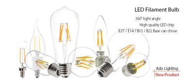 China 8W Edison A60 glass global LED Filament Bulb Candle C35Light E27 A60 cover Sapphire filame for sale