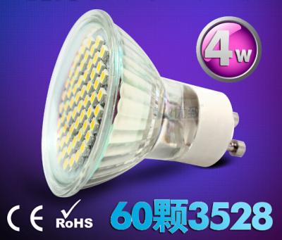 China 4W Ceramic indoor lighting bulb down lamp led spot light GU10 220V E27 60pcs SMD3528 for sale