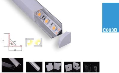 China High Performance Black Anodized Aluminum LED Profile 1M/2M/3M led strips indoor lighting rigid bar led for sale