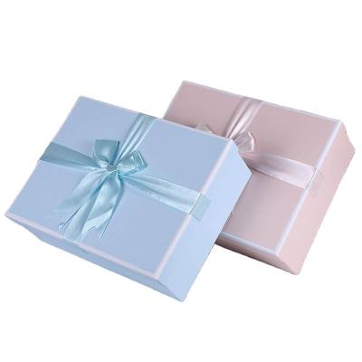 China Recyclable Luxury Gift Box Mug Cup Packing Box Custom Lid And Base Cardboard Box With Ribbon for sale