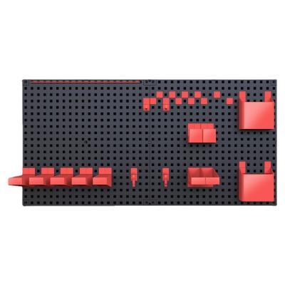 China Southwest Wall Mount Pegboard With Hooks Tool Board No Hole Wall Storage E-sports Desk With Hand Creative Decorative Rack for sale