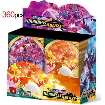 China Factory Price Paper 360pcs/box Pokemon GX Cads Playing Game Booster Box Against Low Set Pokemon Multi Cards Toys for sale