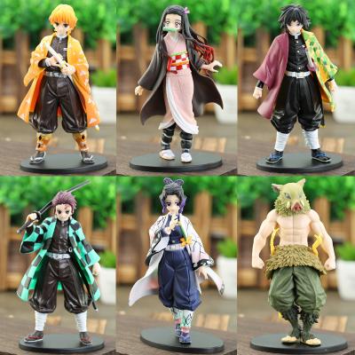 China PVC Demon Slayer 16 Models Kimetsu No Yaiba Anime PVC Action Figure Model Toys Action Number Use Color Box Packing for sale