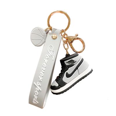 China Key Chain Accessories Shoe Key Chain Aj Cartoon Couples PVC Key Chains Bag Fashion Sneaker Key Chain Pendant Keychain for sale