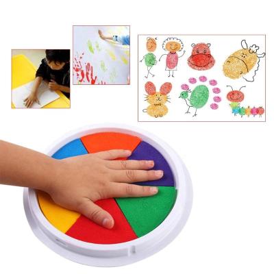 China DROPSHIPPING Plastic Hot Selling Ink Pad For Stamp Finger Paint Diy Opens Cardmaking Funny Kids Finger Paint Kit for sale