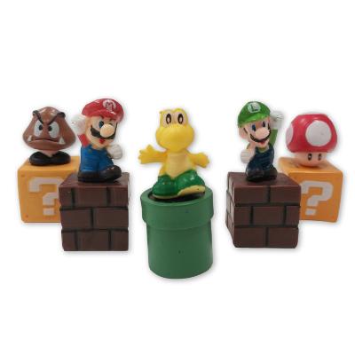 China Super Toy 5PCS/Lot Mario Bros Yoshi Cartoon Figure Toy PVC Action Numbers for sale