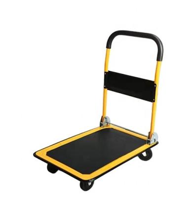 China Convertible Dolly Storage Platform Cart Heavy Duty Single Handle Large Steel Folding Platform Forklifts for sale