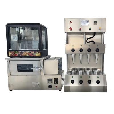 China Hot sale machinery repair shops pizza cone molding making machine for sale food grade material oven and display machine for sale