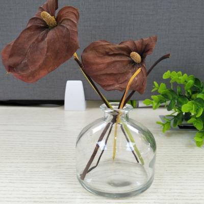 China Hot Sale 190ml Personal Care Yurt Flat Square Shape Glass Tubular Diffuser Scented Bottle for sale