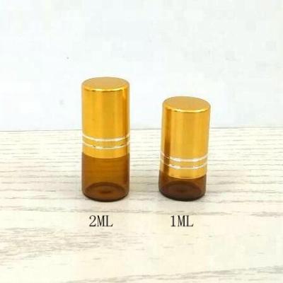 China Wholesale Personal Care 1ML 2ML Roll Ball Glass Bottle Roll On Essential Oil Bottle for sale