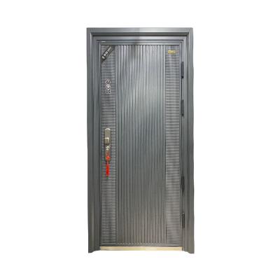 China Hot Residential Exterior Security Bulletproof Bulletproof Door Cast Aluminum Single Steel Door With Explosion Proof for sale