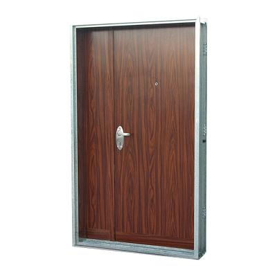 China Bulletproof Israeli flat steel door used outdoor Galvanized Steel Door for sale