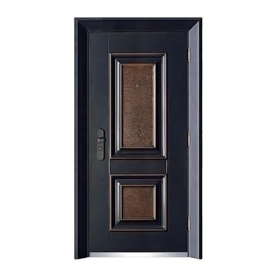 China Modern Modern Security Steel Doors Design Single Exterior Steel Entry Door Price Zhejiang Factory for sale