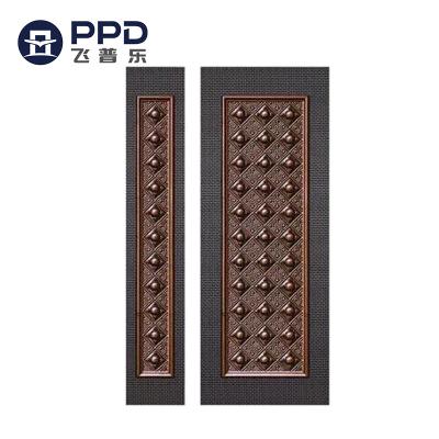 China Modern Latest Design High End Visitor Style High Volume Ice Cooler Steel Skin And Steel Embossed Door Skin for sale