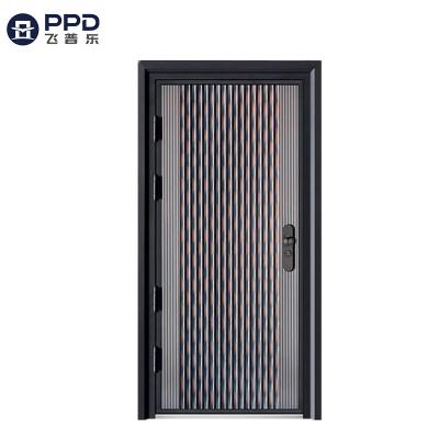 China Modern factory direct sales professionally made commercial in China with frame fancy exterior cast aluminum steel door for sale