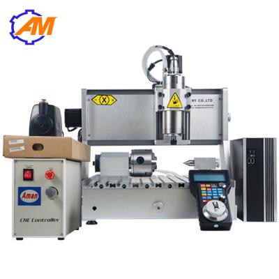 China Hot sell mini metal cnc carving machine micro 4axis 3d cnc wood carving machine with usb 3040 800w 1500w  2200w for sale