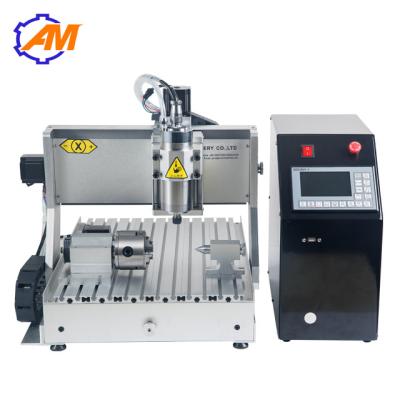 China AMAN mini cnc drilling aluminum machine CNC wood craft engraving machine 3040 4axis for small business for sale