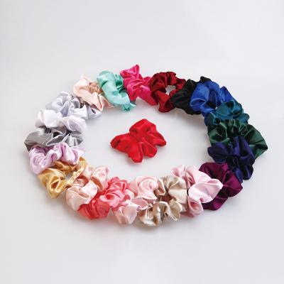 China Large Silk Satin Headband Hair Flower Hair Scrunchies for Women and Girls Party Travel Use for sale