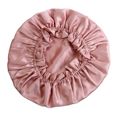 China Amazon Supplier Real Solid Color 100% Silk Bonnet Wholesale 100 Pieces Sleep Hats For Sleeping for sale