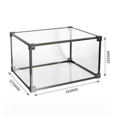 China Showing Shoes Drop Front Clear Acrylic Storage Shoe Box Magnets Clear Stackable Acrylic Storage Shoe Box Transparent Custom for sale