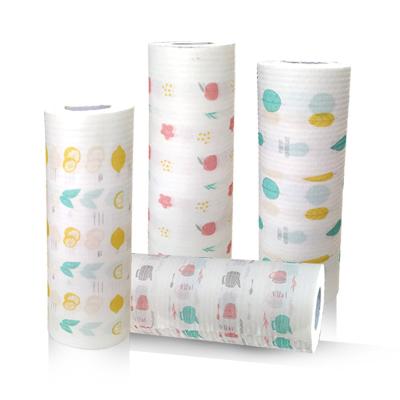 China Hot Selling Water Absorption 3 Ply Kitchen Disposable Wet And Dry Printing Paper for sale