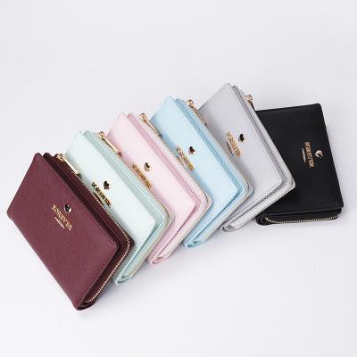 China 2021 New Arrival Customized No Money Credit Card Holder PU Card Holder Leather Wallet And Brand Place Holder For Women for sale