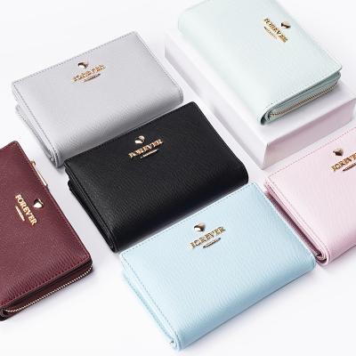 China No Heart Durable Simple Style New Style PU Waist Quality Women Leather Wallet From 2021 Manufacturer-Supplier For Ladies Short Purse for sale