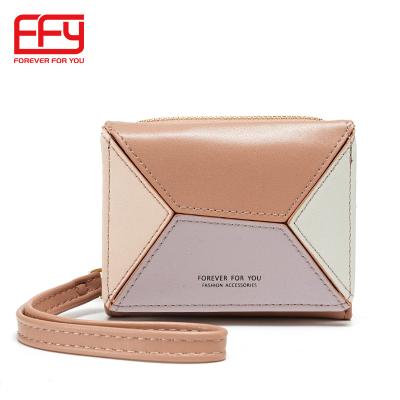 China NO Clutch Wallet Lady Purses Zipper Custom Design Short Wallet for sale