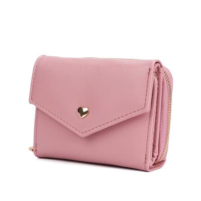 China Waterproof 2020 Women PU Coin Wallet Zipper Card Purse Leather Cute Children Small Squeeze Purse for sale