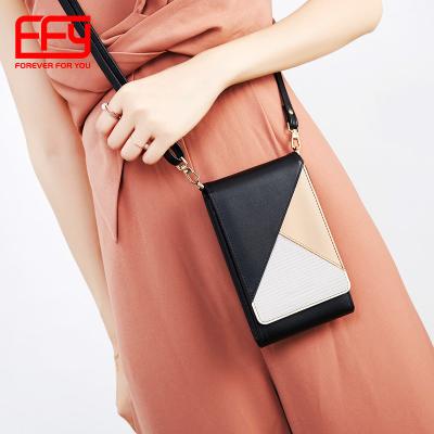 China Hot Sale Polyester FFY Mobile Phone Bag For Lady Fashion Crossbaody Bag For Women Mini Sling Bag For Women for sale