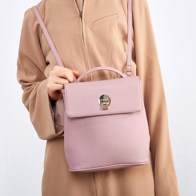 China NO Lady Handbag Mini Backpack Pu Leather Shoulders Bag High Quality Briefcase Fashion For Women for sale