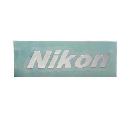 China Metal Waterproof Gold Electroforming Sticker Thin Logo And Silver Metal Label Transfer for sale