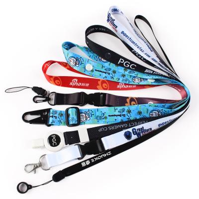 China Polyester No Minimum Order Manufacturer Cheap Personalized Neck Tool Printing Custom Logo Polyester Sublimation Lanyards for sale